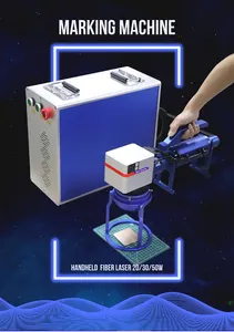 Fornecimento de fábrica Mão Máquina Laser 20W MAX RAYCUS Gravador Rotary Fibra Laser Marcação Máquina