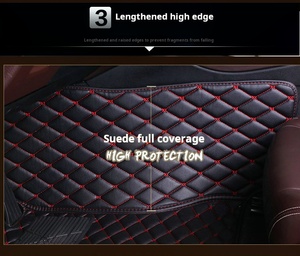 Tapis de Sol de Voiture de Luxe Personnalisables en Cuir Épais, Antidérapants et Résistants à l'Usure - Product Image 4
