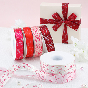 Nastro Floreale Ecologico da <span class=keywords><strong>1</strong></span> Pollice con Stampa Serigrafica in Poliestere e Plastica per Confezioni Regalo di Compleanno e San Valentino - Product Image 3