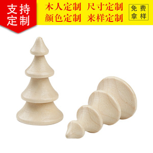Figura de madera natural para árbol de Navidad, bricolaje, para niños, decoración del hogar, juguete ecológico de mesa D007 - Product Image 4