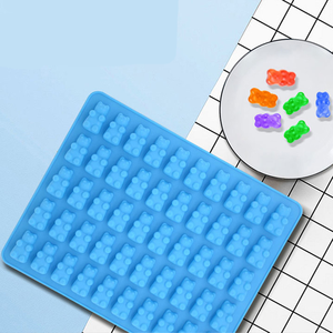 Molde de Silicona para Caramelos de Ositos de Goma, 50 Cavidades, Molde de Silicona para Hornear Caramelos, Libre de BPA - Product Image 1