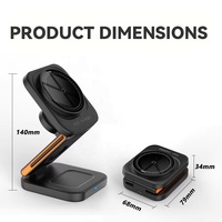 Station de charge rapide Z28 en promotion – Support de chargeur sans fil magnétique pliable pour iPhone 17 16 15 14 13 12 Pro Max et Apple Watch