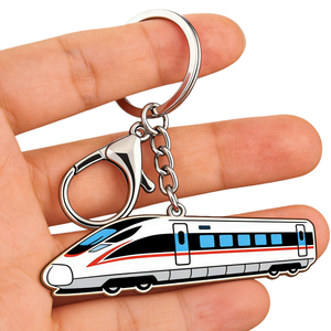 Porte-clés personnalisés en alliage de zinc sur le thème du transport, fabriqués en usine depuis 23 ans : motos, métros, bus, taxis, trains à grande vitesse - Product Image 5