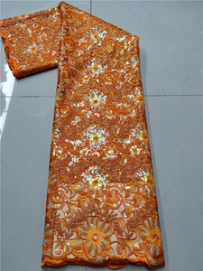 Última tela africana George Basin Riche para material de vestido de novia - Product Image 3