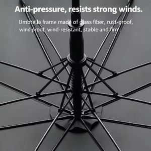 Luxury Straight Big <b>Large</b> Sport Custom logo Printing UV Golf <b>Umbrella</b> with Silver Handle - Product Image 3