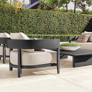 Mobilier de jardin Design simple extérieur classique métal luxe 5 <span class=keywords><strong>places</strong></span> <span class=keywords><strong>fauteuil</strong></span> canapé aluminium ensemble de canapé - Product Image 1