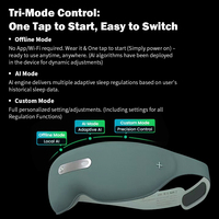 Máscara de Dormir Inteligente con IA, Bluetooth, USB, Tecnología de Calor, Terapia del Sueño, Masajeador Ocular