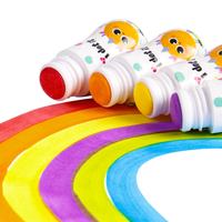 12 couleurs 18MM plumes 25ml lavable point marqueur ensemble Bingo marqueurs activité bricolage peinture Art dessin jouet avec carte à colorier