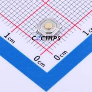 TS5215A 250gf 025 Tactile Switch SMD-4P,5.2x5.2mm Switch Single Pole Single Throw Round Button 2.5N Vertical Mount - Product Image 1