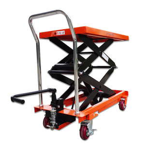 Mini chariot de <span class=keywords><strong>table</strong></span> élévatrice à ciseaux hydrauliques 4M Plate-forme mobile manuelle de tables élévatrices - Product Image 2