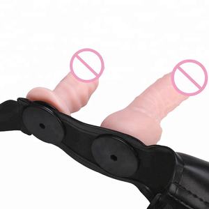 Dubbele dildo strapon elastische harnas strap-on dildo lesbische koppels seksproduct - Product Image 3