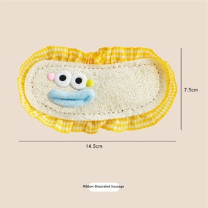 ของเล่นขัดฟันแมวรูปเบอร์เกอร์พิซซ่า ทำจากใยบวบธรรมชาติ สำหรับลูกแมวช่วงฟันขึ้น ช่วยบรรเทาอาการคันเหงือก - Product Image 4