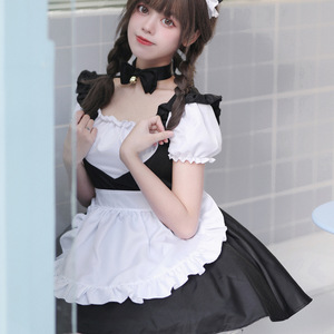 Zixiao Cat Maid Outfit Black And White Lolita Dress Cosplay Uniform Women Adult Polyester - Product Image 3
