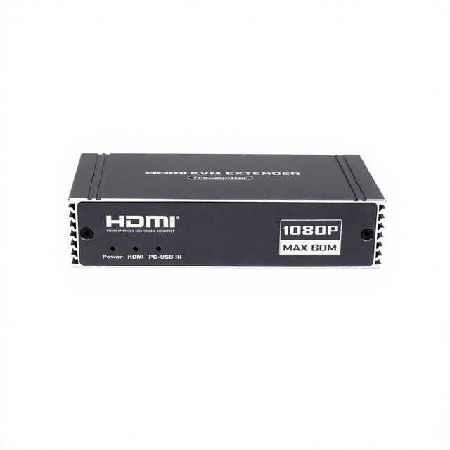 Hardrock Metal hdmi KVM Over Ethernet Extender 60 Meters PoE Power 4K 30Hz and 1080P HDR Support