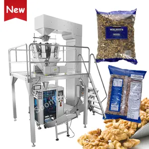 Máquina de envasado de cacahuetes de gránulos de alimentos de alta velocidad máquina de envasado de nueces de nogal vertical completamente automática