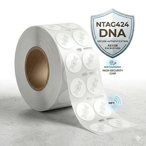 Etiqueta NFC NTAG424 DNA Anti-Falsificación, Etiqueta RFID de Autenticación Segura con Encriptación para Protección de <span class=keywords><strong>Marca</strong></span> y Artículos de Lujo - Product Image 2
