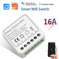 Tuya WIFI Min Smart Light Switch Module d'automatisation Méthodes de câblage multiple Prise en charge électrique pour un usage domestique Smart Life APP DIYSwitch