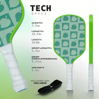 Başlangıç Seviyesi Pickleball Raketi Fiberglas Malzeme Özel Logo Topluluk Spor Aktivitesi Günlük Arka Bahçe Oyunu İçin