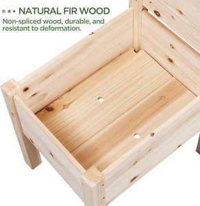 Maceta de jardín <span class=keywords><strong>vertical</strong></span> Cama de jardín elevada de <span class=keywords><strong>madera</strong></span> de 3 niveles para plantas, verduras, jardinería al aire libre Cajas de macetas elevadas - Product Image 6