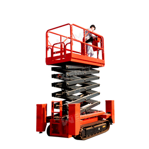 Plataforma Elevadora de Tijera Autopropulsada de Alta Gama de 14m, 12m, 15m y 18m, con Motor Diésel, para Trabajos Fuera de Carretera y Construcción - Product Image 5