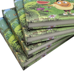 Livre d'histoires <span class=keywords><strong>pour</strong></span> enfants imprimé OEM, <span class=keywords><strong>texte</strong></span> personnalisé, livre cartonné <span class=keywords><strong>pour</strong></span> enfants avec images de plantes tropicales et de dessins animés, taille et contenu personnalisés - Product Image 4