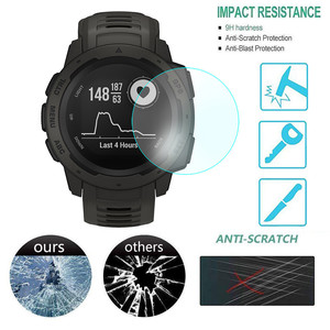 <span class=keywords><strong>Película</strong></span> protectora de pantalla completa para reloj Garmin Instinct, cristal templado 9H 2.5D, antiarañazos, GPS - Product Image 4