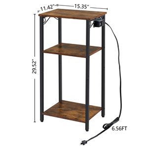 Mesita de noche, mesa auxiliar estrecha, mesa de entrada pequeñ<span class=keywords><strong>a</strong></span> para espacios pequeños, soporte de mesa pequeñ<span class=keywords><strong>a</strong></span>, consola de entrada, pasillo de dormitorio para el hogar - Product Image 5
