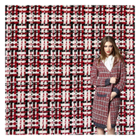 Tissu en tweed de coton aux couleurs d'automne, acétate, 19% coton, 48% polyester, tissu en tweed pour robe femme