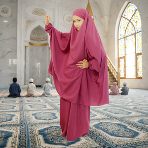 Abaya Infantil de Talla Grande, Transpirable, de Poliéster, para Ropa de Oración Islámica para Niños - Product Image 3