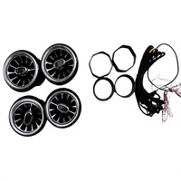 Luz Ambiental Interior para Mercedes Sprinter 907, Rejilla de Ventilación Turbo Iluminada, Luz Ambiental con Control Remoto, Salida de Aire Modificada para Automóvil