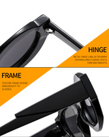 Monture Tendance Couleur Correspondant Nouveau Vintage Designer Lunettes De Soleil Unisexe Lunettes De Soleil Uv400 Protection Large Taille Lunettes De Soleil Cadre Rond