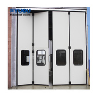 Porte pliante extérieure automatique en aluminium à double vitrage trempé, prix avantageux