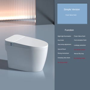 Toilettes intelligentes Wc Toilette intelligente Fonctionnement automatique Chasse d'eau Bon Cau String Minh Capteur d'ouverture automatique Bidet monobloc Toilette intelligente - Product Image 4