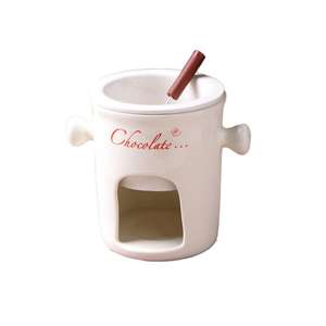 Ensemble chauffe-beurre en céramique Yongli 280ML avec fourchettes, ensemble de pot à <span class=keywords><strong>fondue</strong></span>, ensemble de bol à <span class=keywords><strong>fondue</strong></span> - Product Image 1