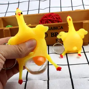 नई अजीब हंसोड़ मुश्किल गैजेट्स हरे डायनासोर बीन्स खिलौना चिकन अंडे बिछाने मुर्गियाँ भीड़ तनाव गेंद चाबी का गुच्छा कीरिंग राहत उपहार