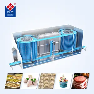 Hot Bán Đông Lạnh Trái Cây Công Nghiệp IQF Xoắn Ốc Tủ Đông Nhanh Chóng Đóng Băng Thiết Bị