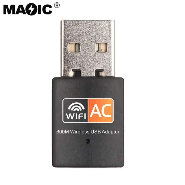 600Mbpss USB Mini WiFi Wireless Adapter Dual Band WI-FI Network Card 802.11n  Networking WI FI Adapter