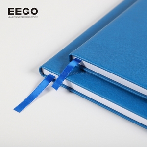 Tùy chỉnh A5 PU da nhỏ Tạp Chí cứng Bìa máy tính xách tay màu xanh hải quân A4 Lưu ý sách với chủ đề bút may RÀNG BUỘC - Product Image 5