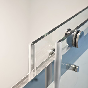 Cabina de <span class=keywords><strong>Ducha</strong></span> Doble con Puerta Corredera, Diseño Moderno, Marco de Acero Inoxidable 304 para Hotel de Lujo - Product Image 3