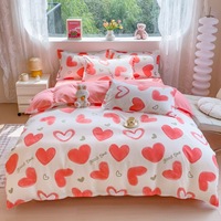 Housse de couette, couette brodée, ensemble de draps en velours, housse de couette à rayures, couvre-lit blanc d'hôtel, drap en velours, draps blancs d'hôtel