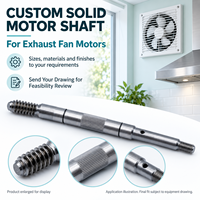 Arbre de moteur AISI 1045 QPQ pour ventilateur d'extraction de hotte
