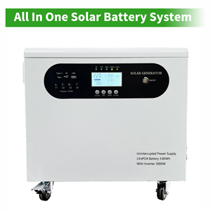 Generador Solar Portátil de 1Kw 2Kw 4Kw 5Kw Todo en Uno con Batería de Litio Lifepo4, Generador Solar Doméstico Portátil de 220v 240v - Product Image 2