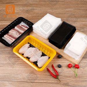 Disposable White Soaker Seafood Fresh Absorbent Pad Moisture Absorbing Pads Food Keep Fresh for Meat Pad Absprbent - Product Image 3