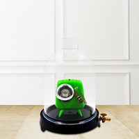 Ensemble de cloches à vide en verre pour expériences scientifiques en laboratoire avec base – Cloche à vide transparente pour laboratoire