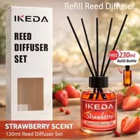 Diffuseur de parfum sans flamme en promotion – 5 senteurs : Ananas, Café, Pêche, Lavande, Fraise – Pour la maison et la voiture, aromathérapie