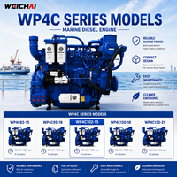 Weichai WP4 Serie WP4C102-15 Turboaufgeladener 1500 U/min 4-Takt-Schiffsdieselmotor für Fischerboote und Arbeitsboote