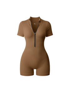 Combinaison de <span class=keywords><strong>yoga</strong></span> pour femmes à fermeture éclair, de haute qualité, très vendue, élastique et respirante, pour le fitness et le sport - Product Image 5