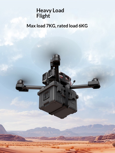 Drone Flyer FPV Racing 13 Inch Quadcopter 6kg Payload 6 Grade Wind Resistance DIY Custom Made China Remote 30min Flight Time