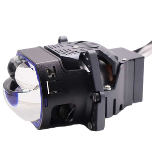Lentille de projecteur 3 pouces Bi Led SG01 carré <span class=keywords><strong>bleu</strong></span> double lentille lumineuse Systèmes d'éclairage automobile Phares de mise à niveau Accessoires de voiture - Product Image 5