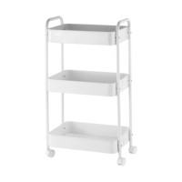 Chariot de rangement utilitaire à 3 niveaux pour cuisine, étagère de rangement roulante en métal, vente en gros d'usine